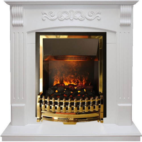 Dimplex Sorrento угловой - Белый дуб с очагом Atherton