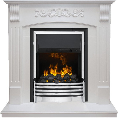 Dimplex Sorrento угловой - Белый дуб с очагом Flagstaff