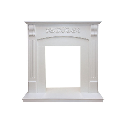 Royal Flame Sorrento угловой - Белый дуб с очагом Majestic FX Black