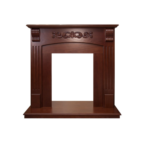 Royal Flame Sorrento угловой - Орех с очагом Majestic FX Black