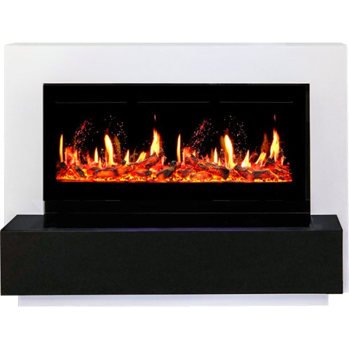 Royal Flame Stockholm - Белый с очагом 5D V-ART 40