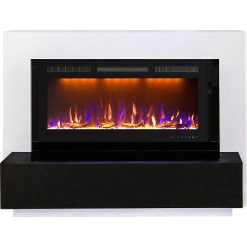 Royal Flame Stockholm - Белый с очагом Crystal 36 RF