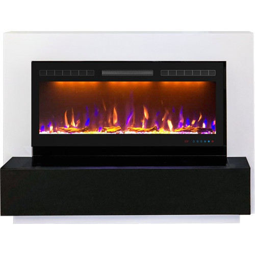 Royal Flame Stockholm - Белый с очагом Crystal 40 RF