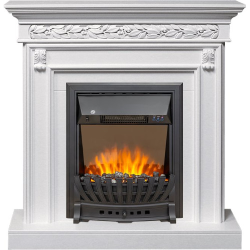 Royal Flame Valletta - Белый (Ширина 1040 мм) с очагом Aspen Black
