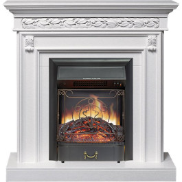 Royal Flame Valletta - Белый (Ширина 1040 мм) с очагом Majestic FX Black