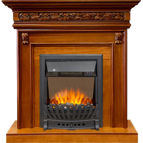 Royal Flame Valletta - Орех с очагом Aspen Black