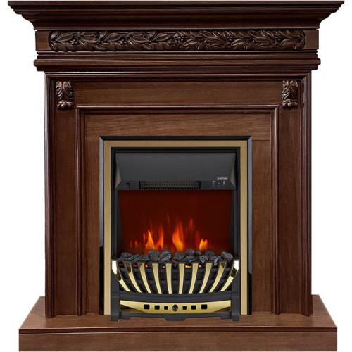 Royal Flame Valletta - Темный дуб с очагом Aspen Gold