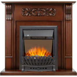 Royal Flame Venice - Махагон коричневый антик с очагом Aspen Black