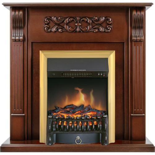 Royal Flame Venice - Махагон коричневый антик с очагом Fobos FX Brass