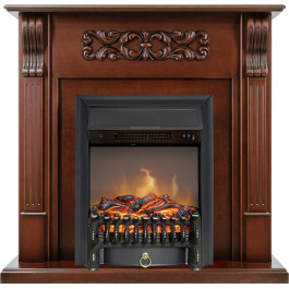 Royal Flame Venice - Махагон коричневый антик с очагом Fobos FX M Black