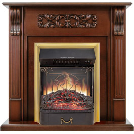 Royal Flame Venice - Махагон коричневый антик с очагом Majestic FX M Brass