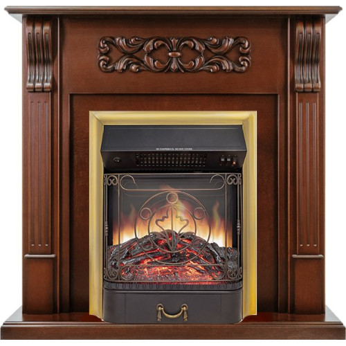 Royal Flame Venice - Махагон коричневый антик с очагом Majestic FX M Brass