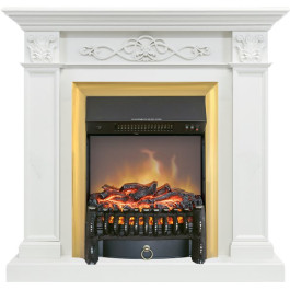 Royal Flame Verona - Белый дуб с очагом Fobos FX M Brass