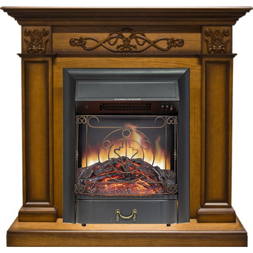 Royal Flame Verona - Дуб антик с очагом Majestic FX Black