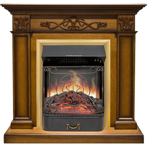 Royal Flame Verona - Дуб антик с очагом Majestic FX Brass