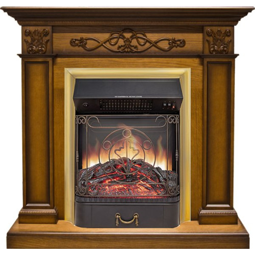 Royal Flame Verona - Дуб антик с очагом Majestic FX M Brass