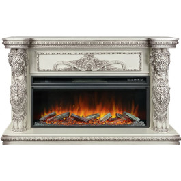 Royal Flame Windsor 42 - Слоновая кость с темной патиной с очагом Vision 42 LOG LED