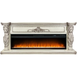 Royal Flame Windsor 60 - Слоновая кость с темной патиной с очагом Vision 60 LED