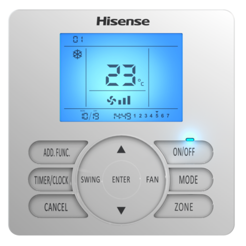 Hisense YJE-C01T(E) пульт кондиционера
